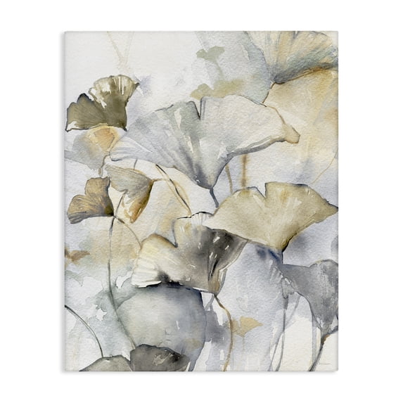 Stupell Industries Contemporary Abstract Gingko Leaves Canvas Art, 16 x 20, by Carol Robinson
