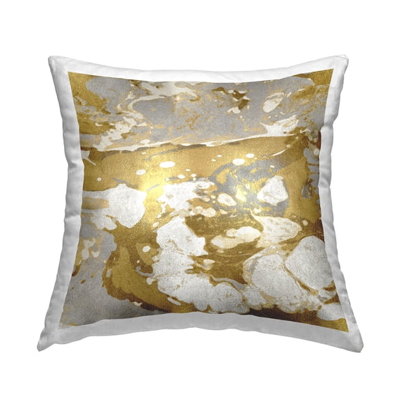 Stupell Industries Abstract Glam Marbled Pattern Printed Throw Pillow Design by Danielle Carson