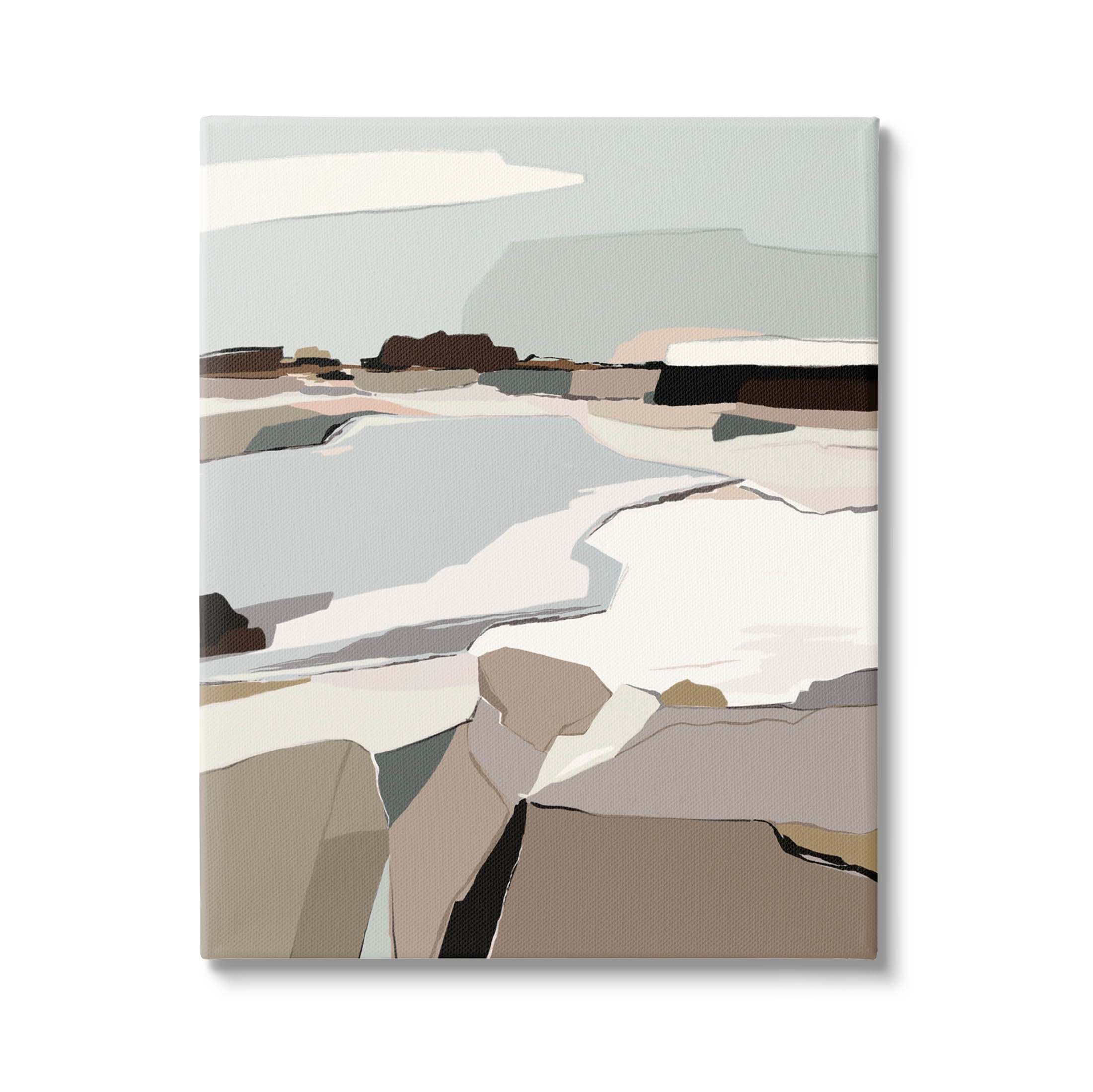 Stupell Industries Abstract Glattalp Reservoir Landscape Graphic Art Gallery Wrapped Canvas Print Wall Art, Design by Nikita Jariwala