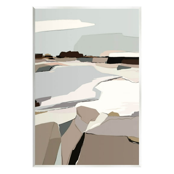 Stupell Industries Abstract Glattalp Reservoir Landscape Graphic Art Unframed Art Print Wall Art, Design by Nikita Jariwala