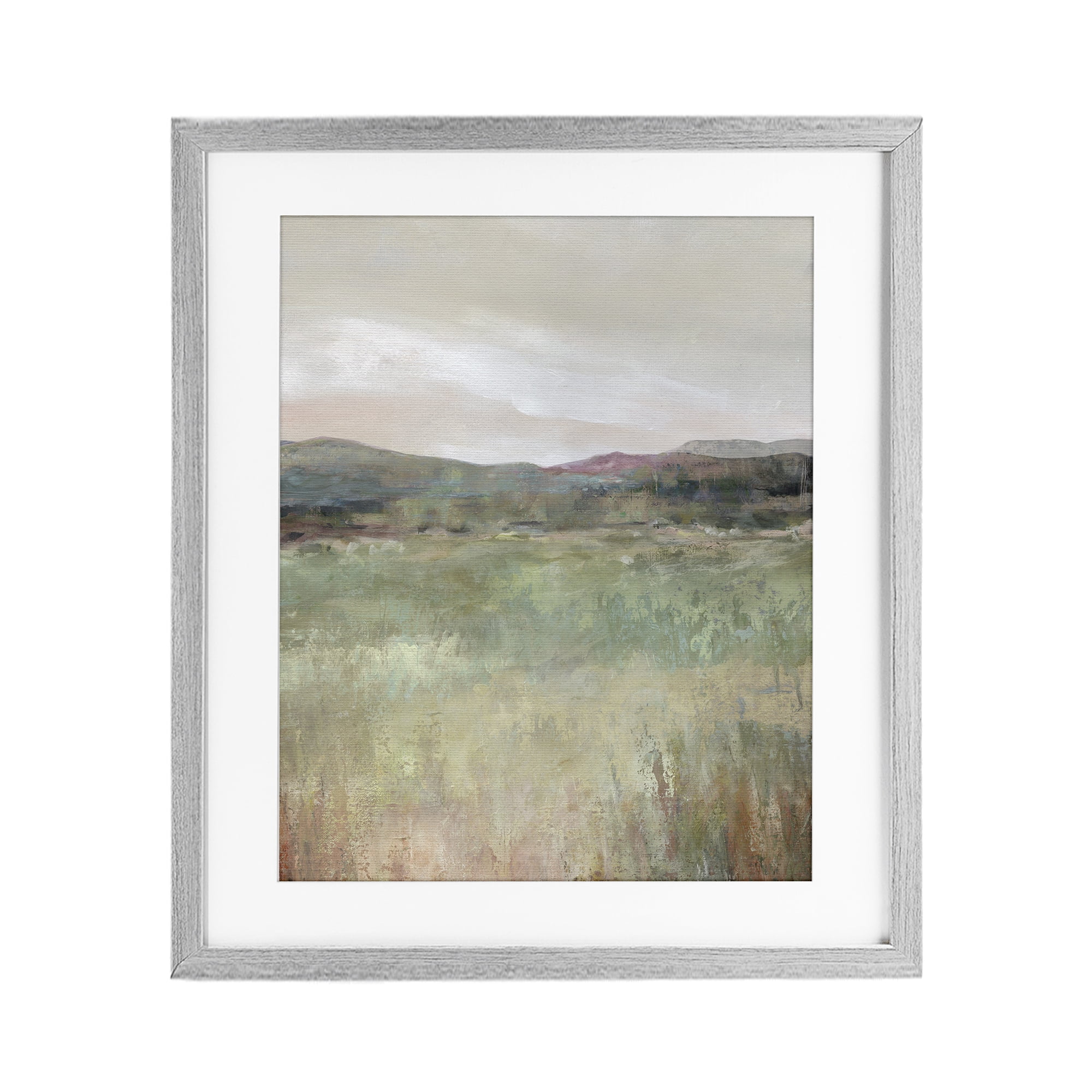 Stupell Industries Abstract Glimpse of Spring Gray Framed Print Under Glass, design by Carol Robinson