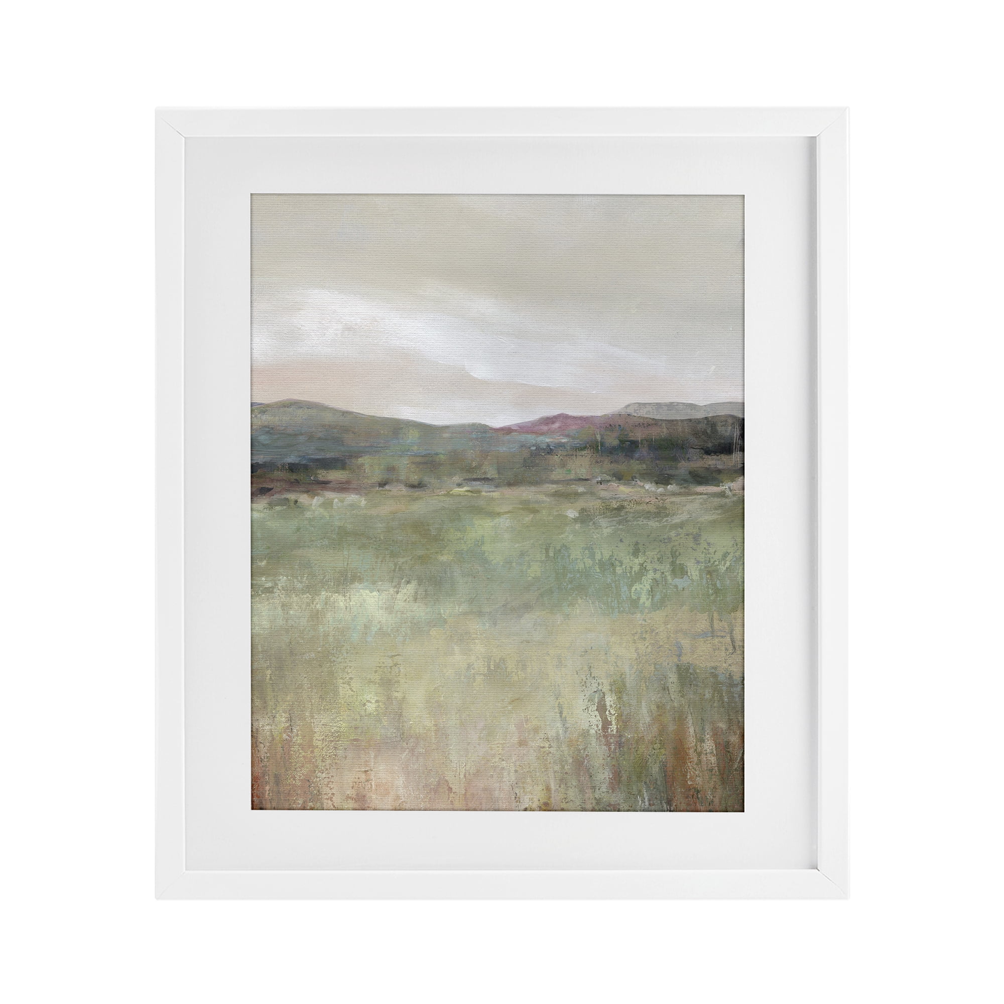 Stupell Industries Abstract Glimpse of Spring White Framed Print Under Glass, design by Carol Robinson