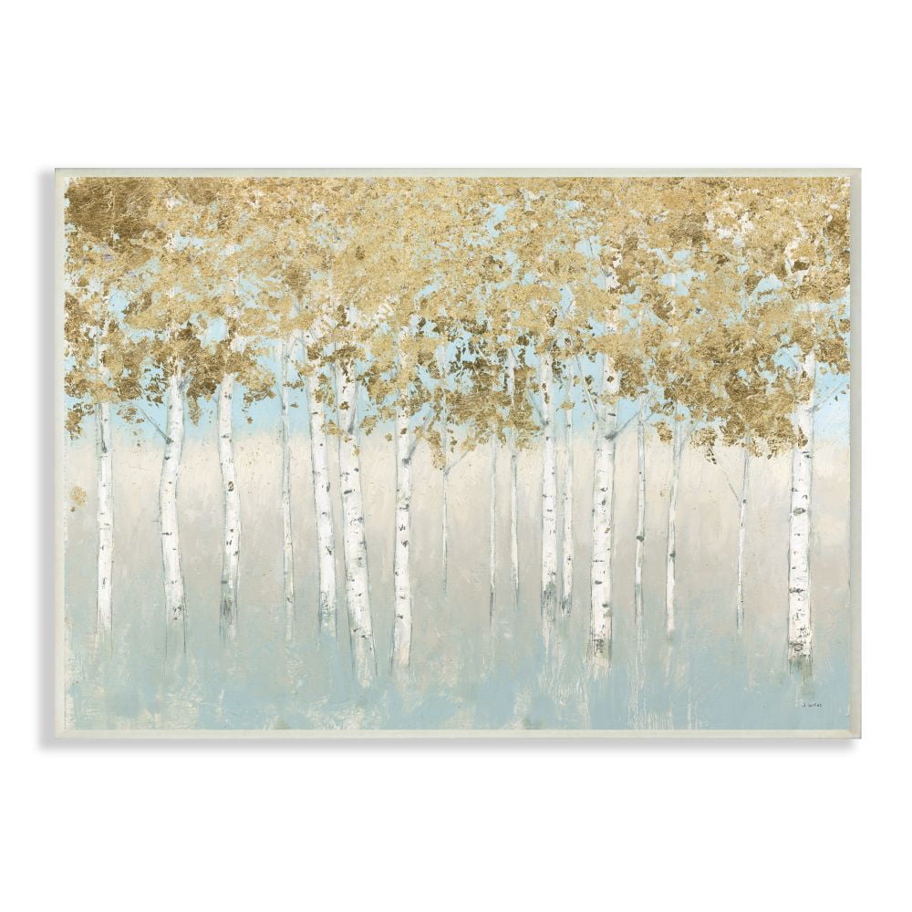 Stupell Industries Abstract Gold Tree Landscape Painting Wall Plaque Art by James Wiens