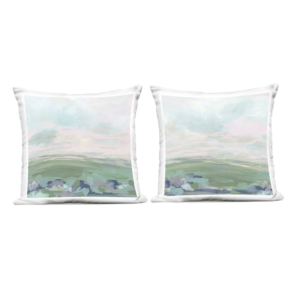 Stupell Industries Abstract Gradient Landscapes Design by June Erica Vess Outdoor Printed Pillow (Set of 2)