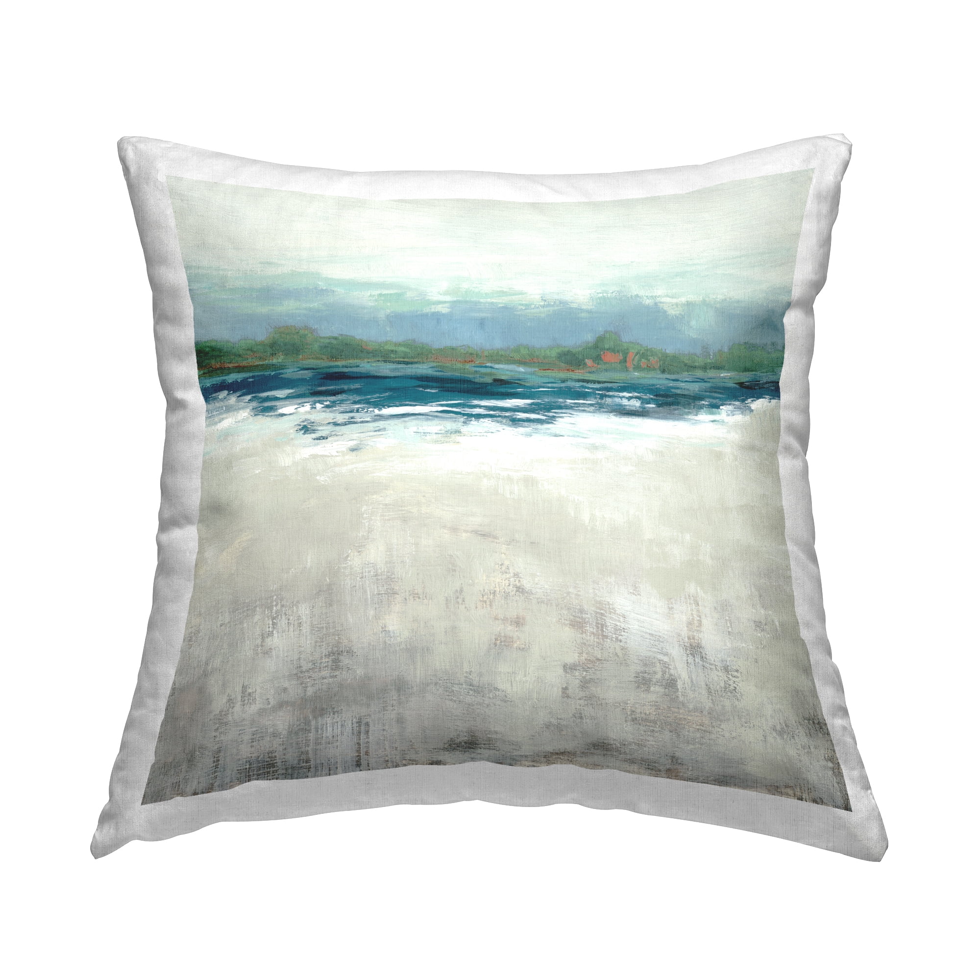 Stupell Industries Abstract Gradient Seascape Decorative Printed Throw Pillow Design by Jacob Q.