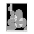 thumbnail image 1 of Stupell Industries Abstract Graphic Black Shapes Industrial Line Pattern Abstract Painting White Framed Art Print Wall Art, 16 x 20, 1 of 7