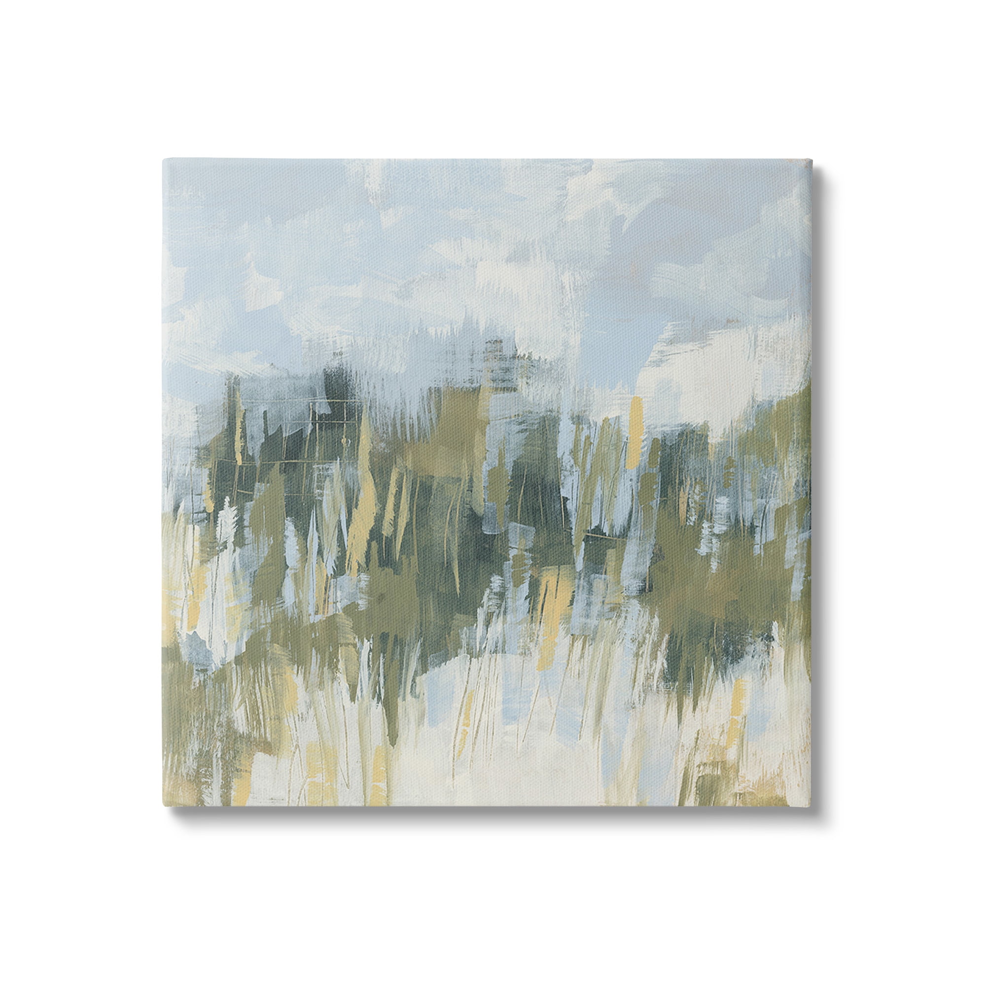 Stupell Industries Abstract Grassy Landscape Abstract Painting Gallery Wrapped Canvas Art Print Wall Art, 24 x 24