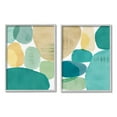 thumbnail image 1 of Stupell Industries Abstract Green Geometric Abstract Painting Gray Framed Art Print Wall Art, 24 x 30, 1 of 10