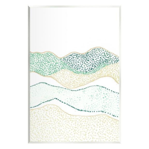 Stupell Industries Abstract Green Mountains Landscape Abstract Painting Unframed Art Print Wall Art