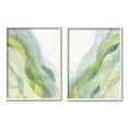 thumbnail image 1 of Stupell Industries Abstract Green Waves Abstract Painting White Framed Art Print Wall Art, 11 x 14, Set of 2, 1 of 9