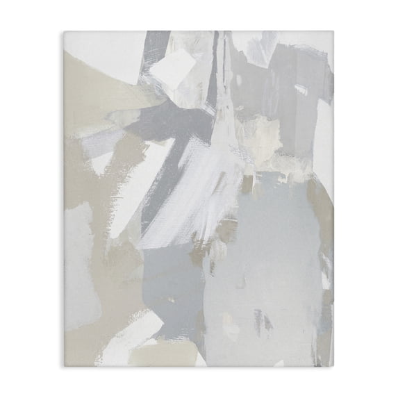 Stupell Industries Contemporary Abstract Grey Collage Canvas Art, 16 x 20, by Rachel Springer