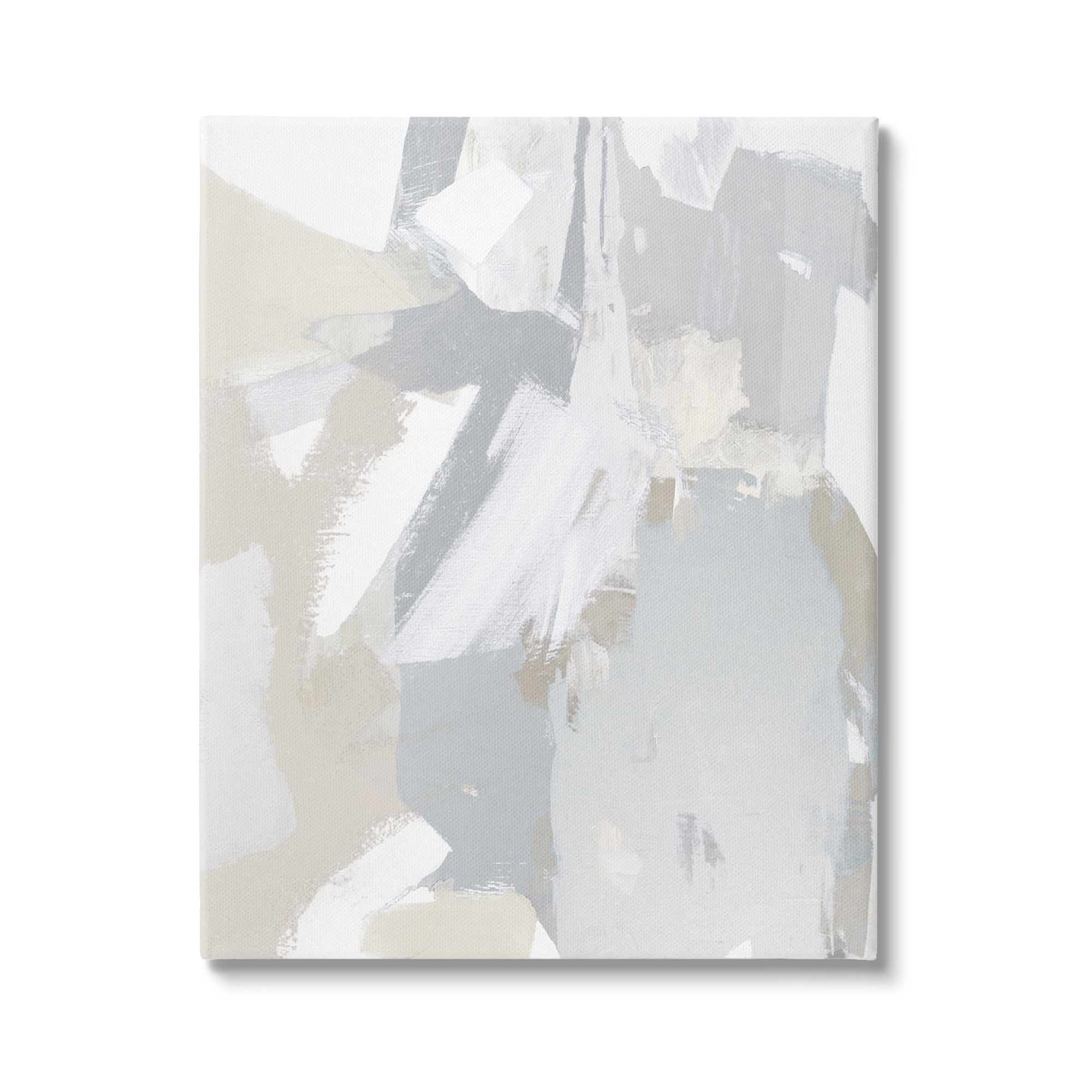Stupell Industries Abstract Grey Collage Abstract Painting Gallery Wrapped Canvas Art Print Wall Art, 36 x 48