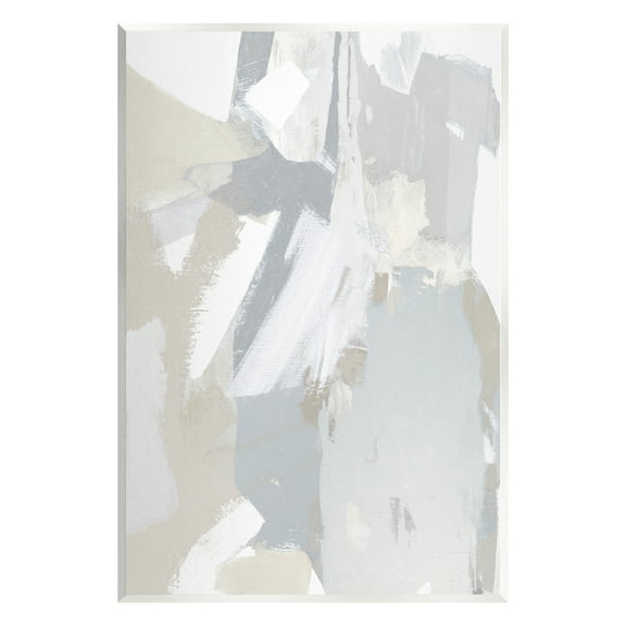 Stupell Industries Abstract Grey Collage Abstract Painting Unframed Art Print Wall Art, 10 x 15