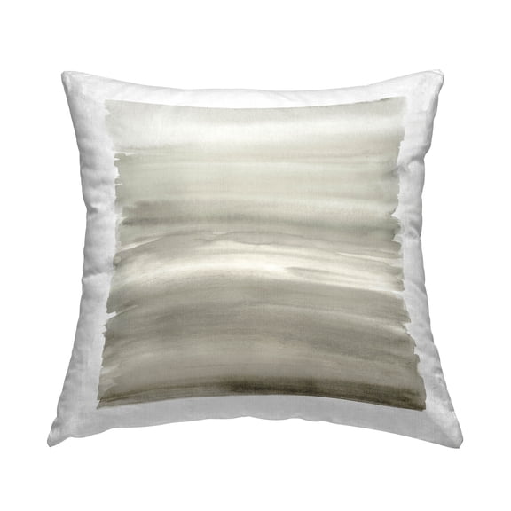 Stupell Industries Abstract Grey Gradient Printed Throw Pillow Design by Allie Corbin