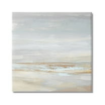 Stupell Industries Abstract Grey Landscape Painting Nature Painting Gallery Wrapped Canvas Print Wall Art, 17 x 17