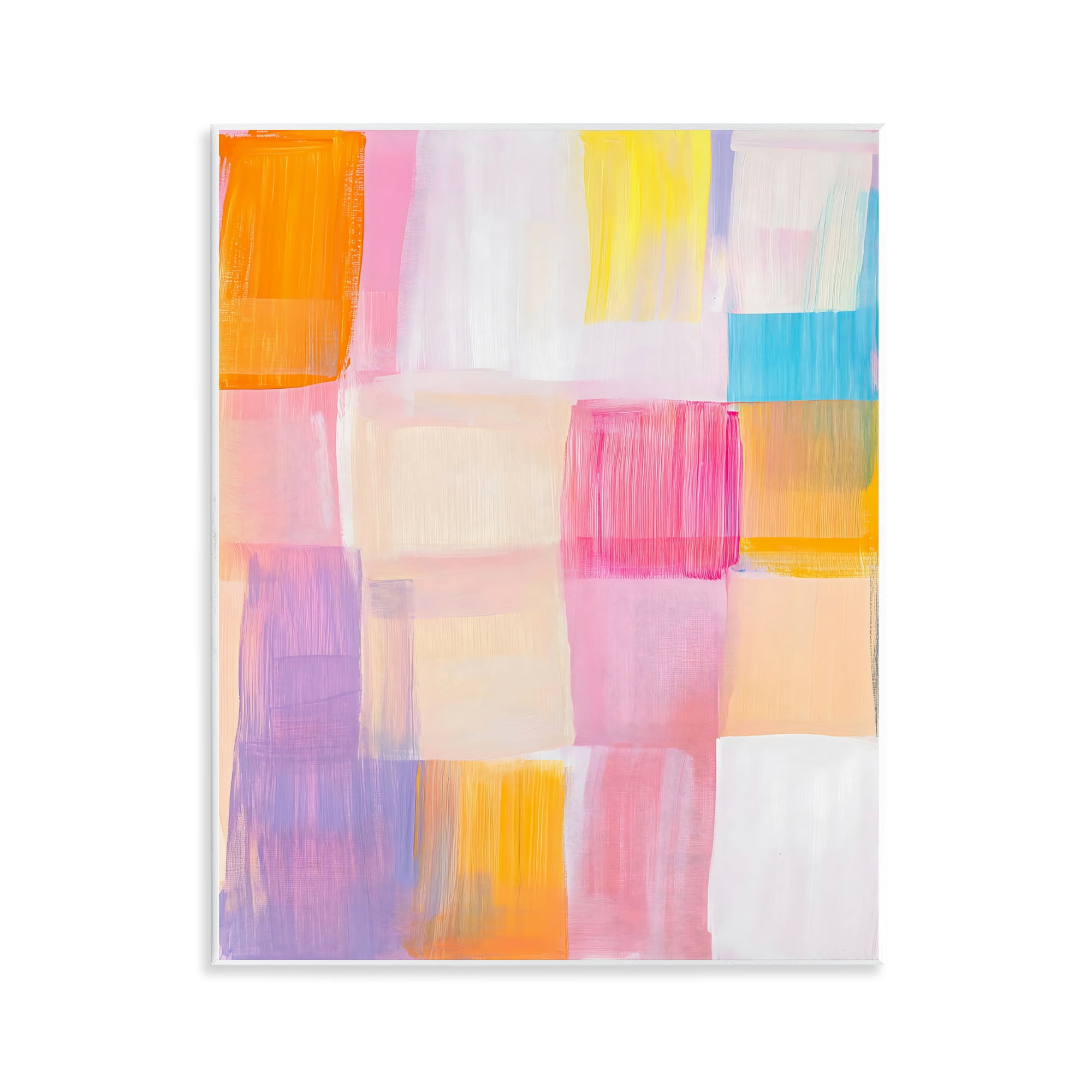 Stupell Industries Abstract Grid Brushstrokes Wall Plaque Art, design by The Prints Vibe