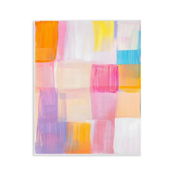 Stupell Industries Abstract Grid Brushstrokes Wall Plaque Art, design by The Prints Vibe