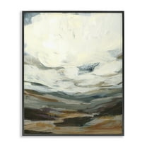 Stupell Industries Abstract Heavy Clouds Landscape Painting Black Framed Art Print Wall Art, 11 x 14