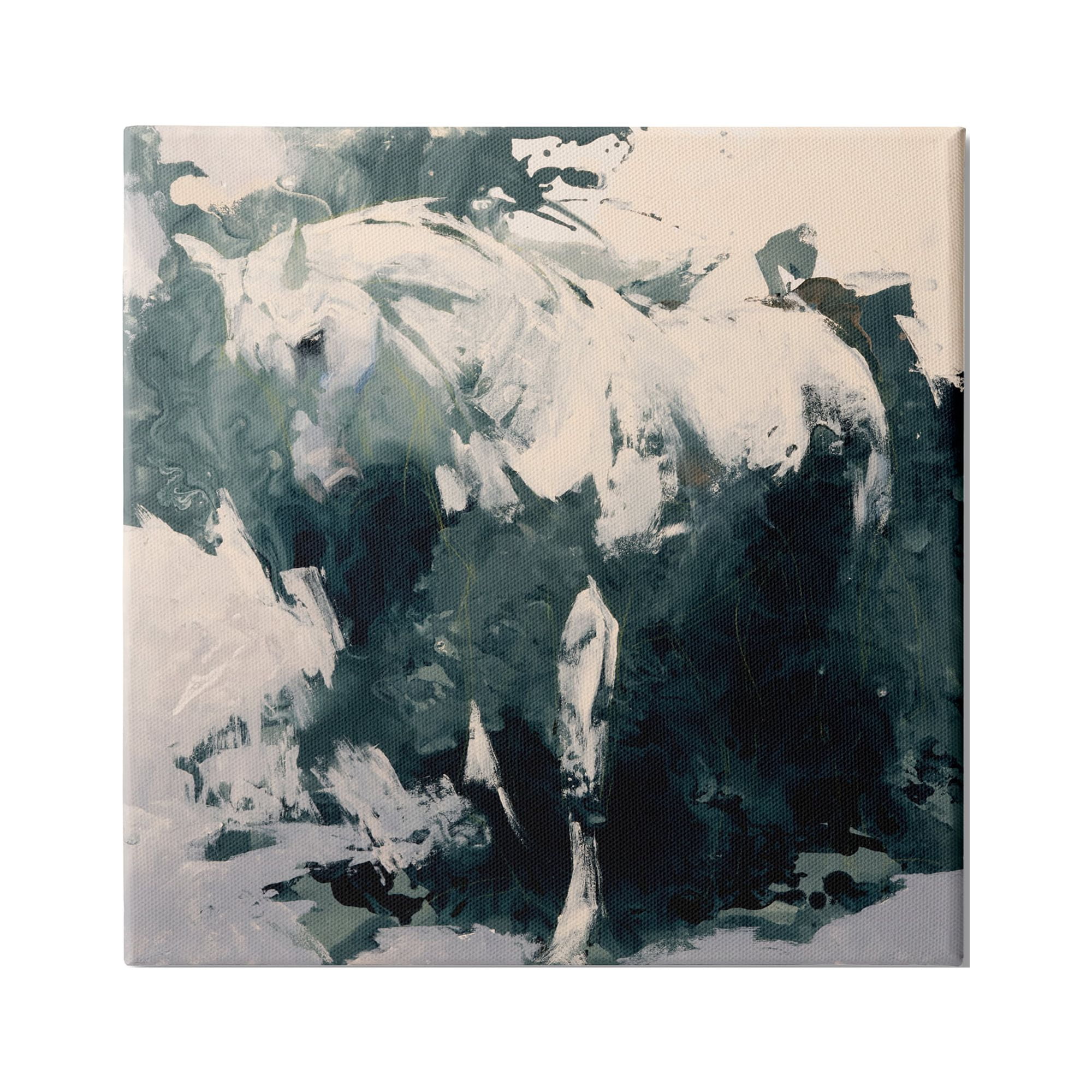 Stupell Industries Abstract Horse Portrait Busy Bold Movement Modern Painting, 36 x 36,Design by Julie T. Chapman
