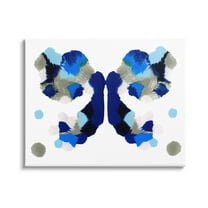 Stupell Industries Abstract Ink Blot Shapes Graphic Art Gallery Wrapped Canvas Print Wall Art, Design by Emma Caroline