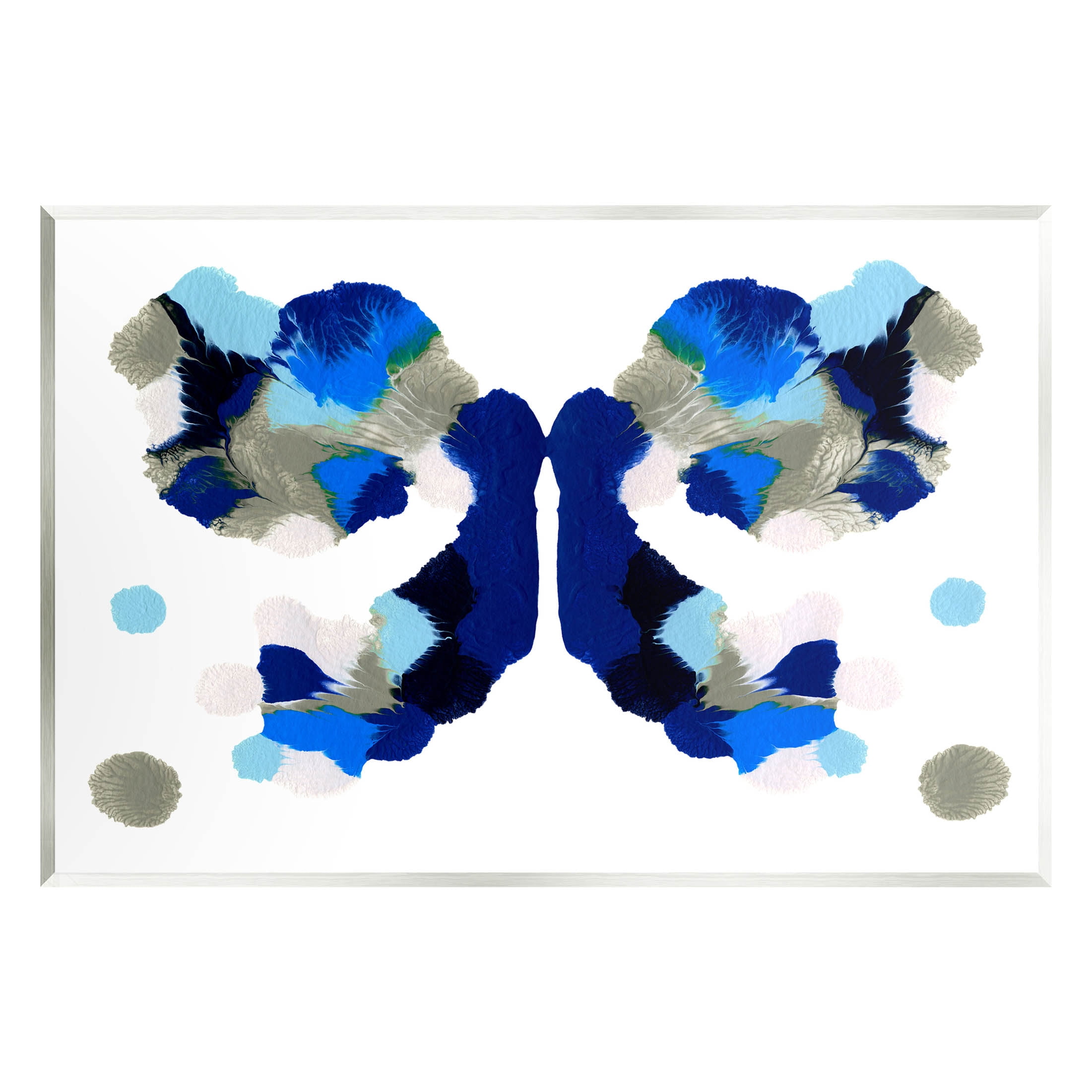 Stupell Industries Abstract Ink Blot Shapes Graphic Art Unframed Art Print Wall Art, Design by Emma Caroline
