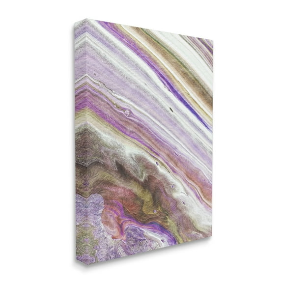 Stupell Industries Abstract Interstellar Stripe Pattern Purple Brown Canvas Wall Art by Marcus Prime
