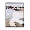 thumbnail image 1 of Stupell Industries Abstract Lake Cliffs Landscape Painting Graphic Art Black Framed Art Print Wall Art, Design by Nikita Jariwala, 1 of 7