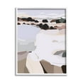 thumbnail image 1 of Stupell Industries Abstract Lake Cliffs Landscape Painting Graphic Art White Framed Art Print Wall Art, Design by Nikita Jariwala, 1 of 7