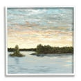 thumbnail image 1 of Stupell Industries Abstract Lake Islands Landscape Painting White Framed Art Print Wall Art, 24 x 24, 1 of 9