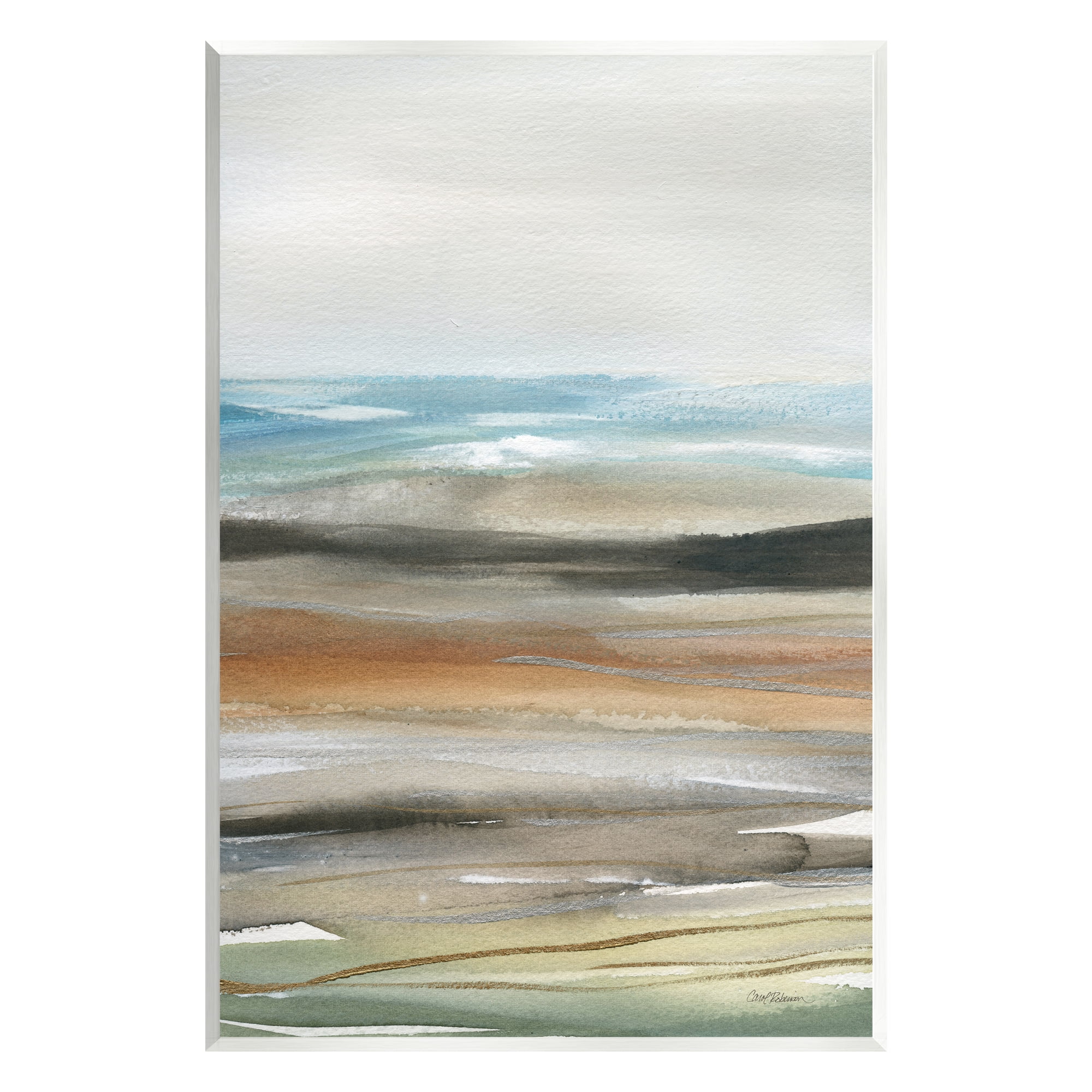 Stupell Industries Abstract Landscape Painting Abstract Painting Unframed Art Print Wall Art