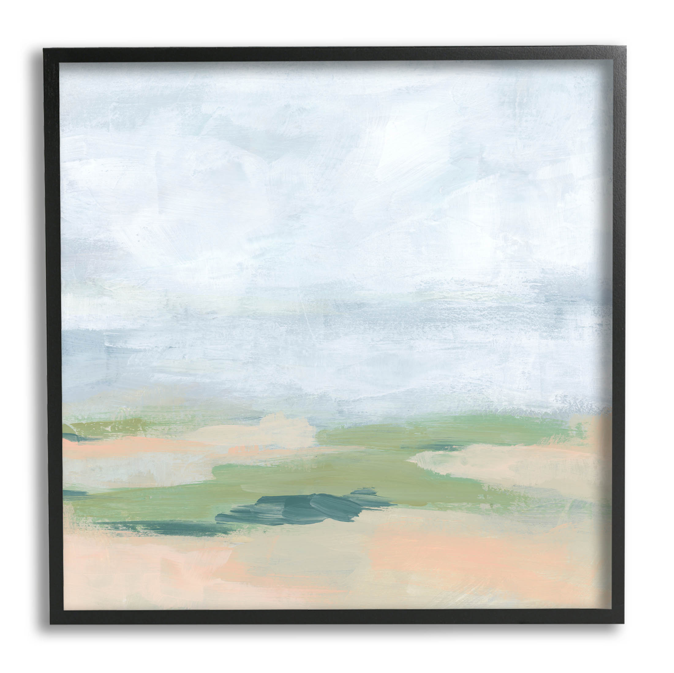 Stupell Industries Abstract Landscape Scenery Painting Black Framed Art Print Wall Art, Design by June Erica Vess