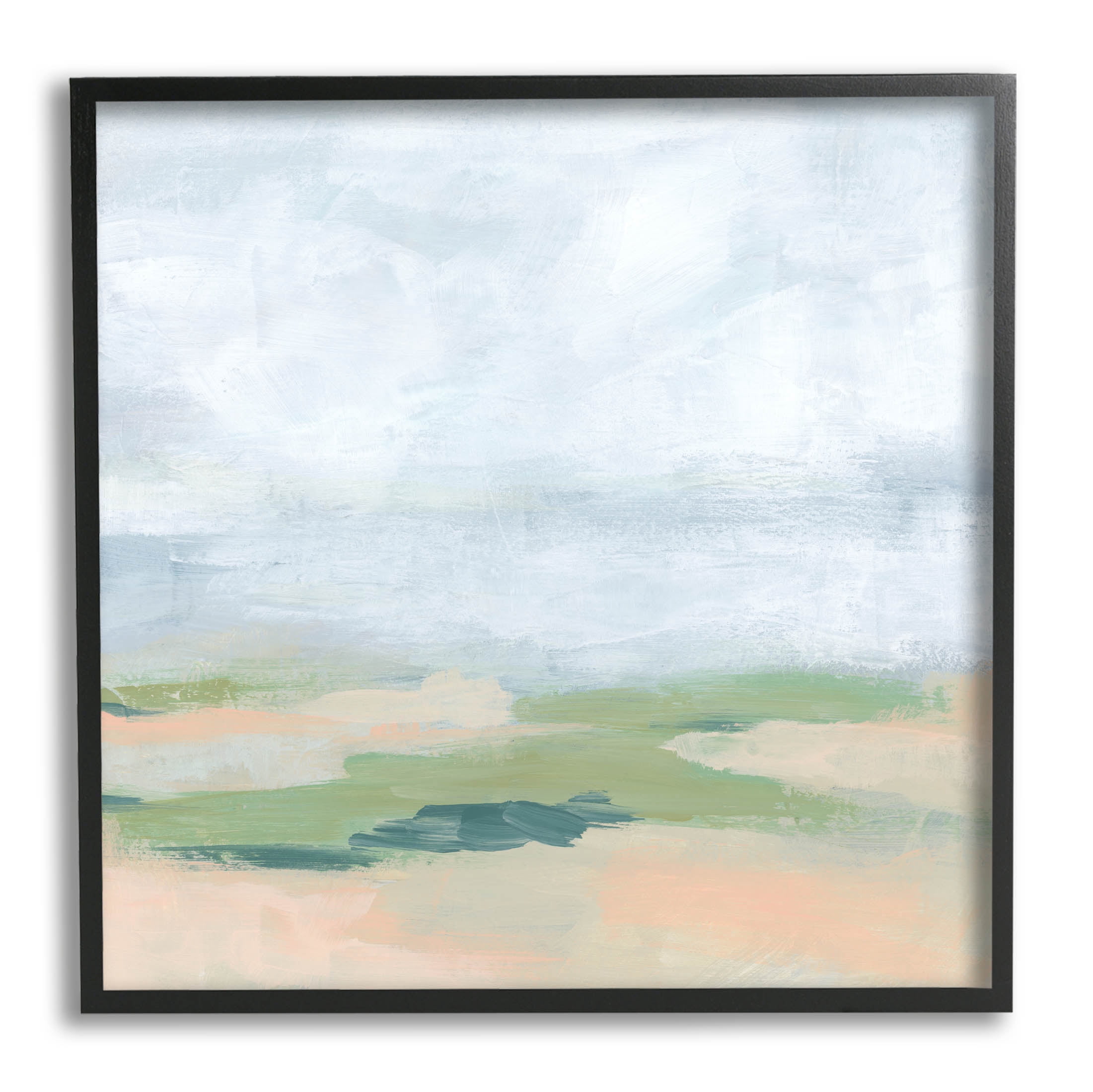 Stupell Industries Abstract Landscape Scenery Painting Black Framed Art Print Wall Art, Design by June Erica Vess