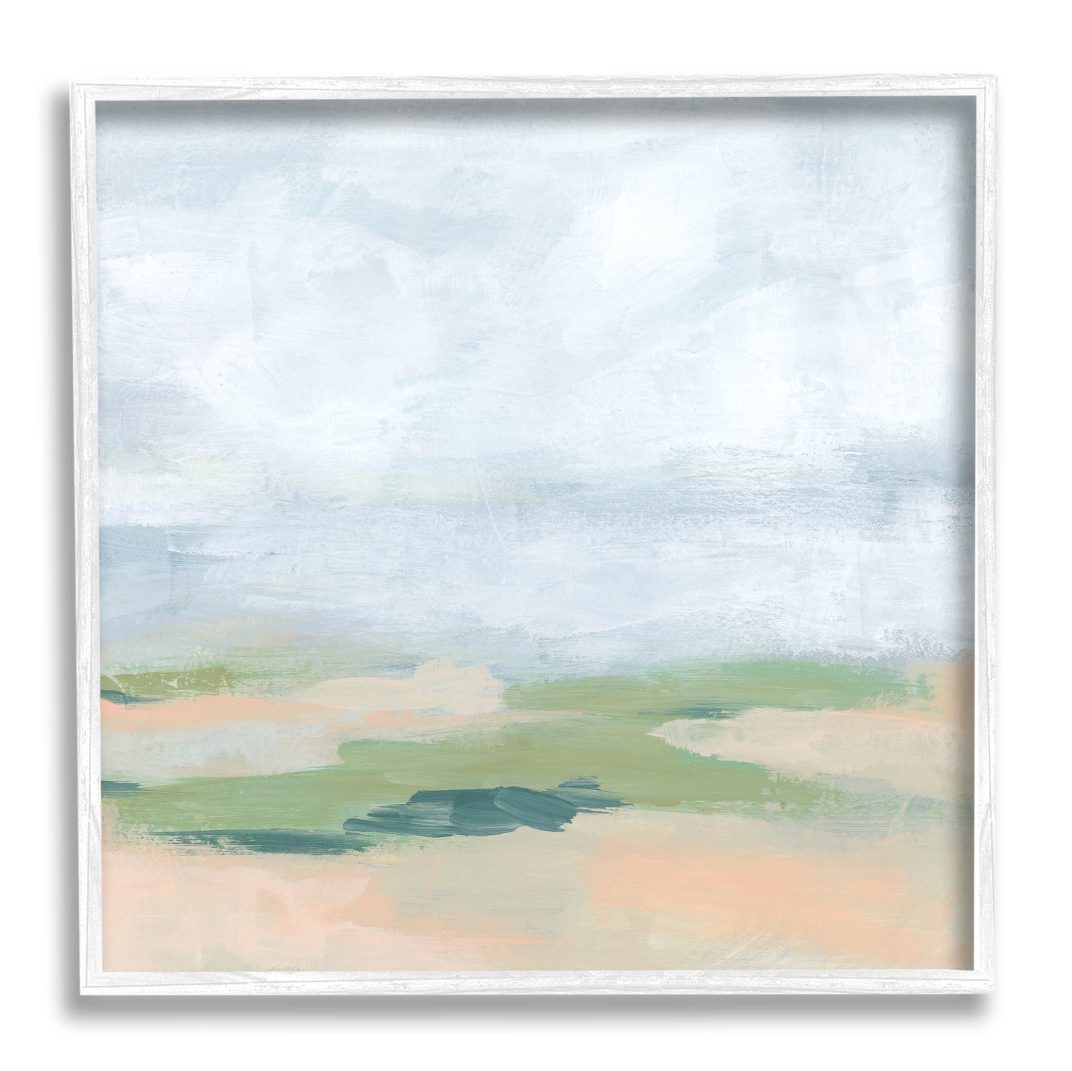 Stupell Industries Abstract Landscape Scenery Painting White Framed Art Print Wall Art, Design by June Erica Vess