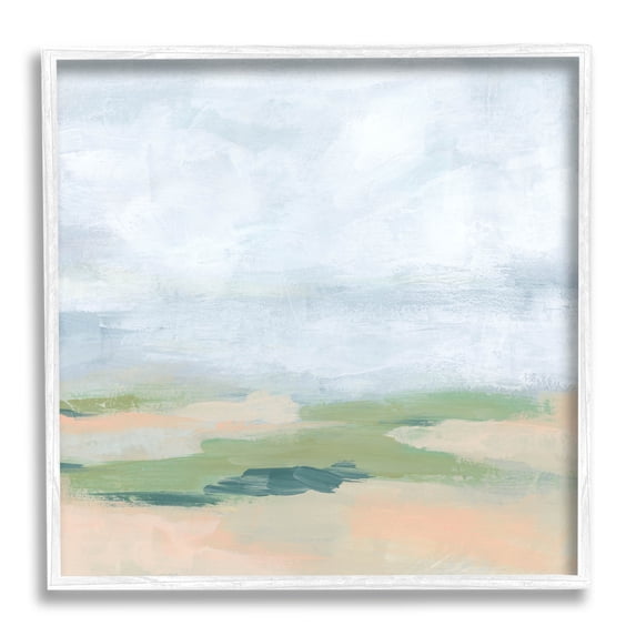 Stupell Industries Abstract Landscape Scenery Painting White Framed Art Print Wall Art, Design by June Erica Vess