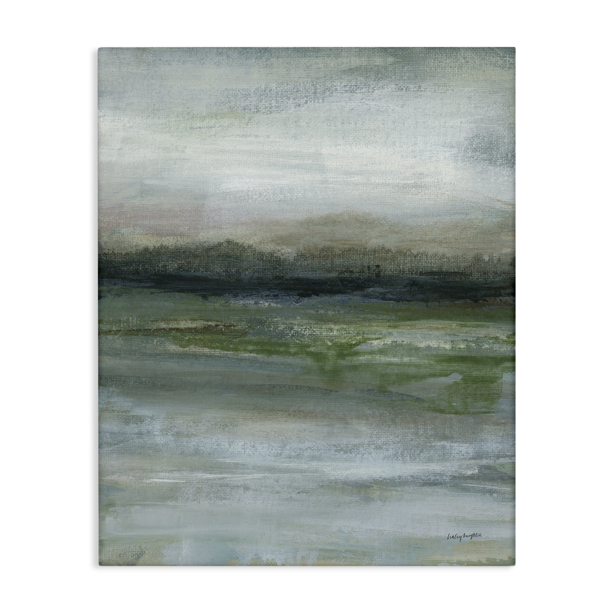 Stupell Industries Abstract Landscape View Abstract Painting Wrapped Canvas Art Print Wall Art, 30 x 40