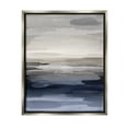 thumbnail image 1 of Stupell Industries Abstract Landscape Water Scenery Graphic Art Luster Gray Floating Framed Canvas Print Wall Art, Design by Jackie Hanson, 1 of 6