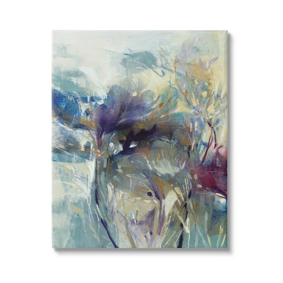 Stupell Industries Abstract Layered Botanical Arrangement Painting Gallery Wrapped Canvas Print Wall Art, Design by K. Nari