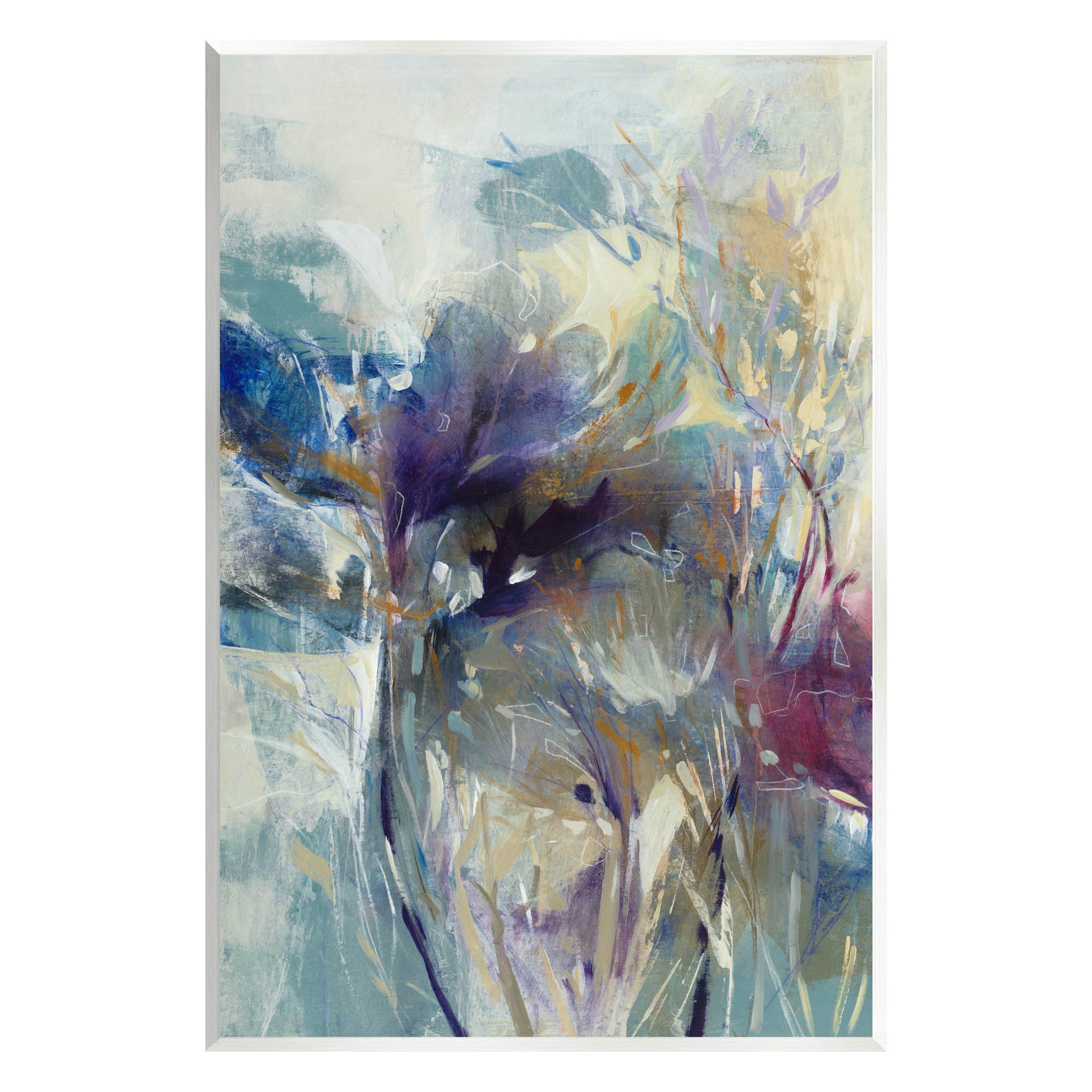 Stupell Industries Abstract Layered Botanical Arrangement Painting Unframed Art Print Wall Art, Design by K. Nari
