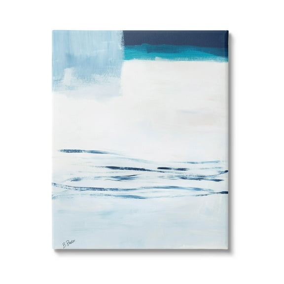 Stupell Industries Abstract Layered Winter Landscape Painting Gallery Wrapped Canvas Print Wall Art, Design by Bronwyn Baker