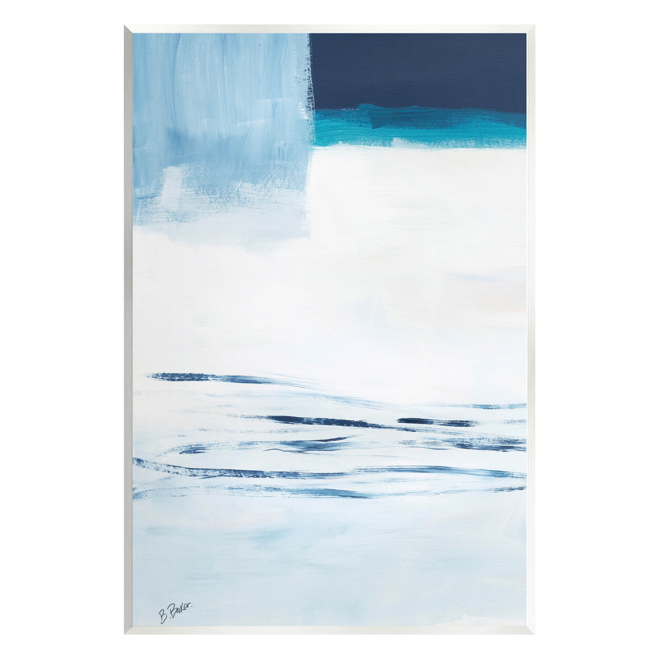 Stupell Industries Abstract Layered Winter Landscape Painting Unframed Art Print Wall Art, Design by Bronwyn Baker