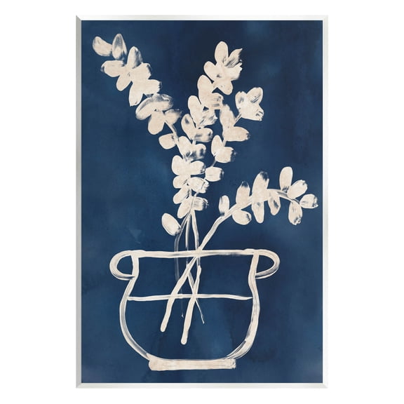 Stupell Industries Abstract Leaves Botanical Outline Graphic Art Unframed Art Print Wall Art, Design by June Erica Vess