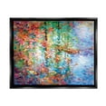 thumbnail image 1 of Stupell Industries Abstract Leaves Colorful Reflections Landscape Painting Black Floater Framed Canvas Art Print Wall Art, 31 x 25, 1 of 10