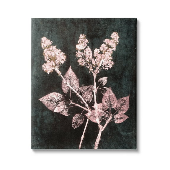 Stupell Industries Abstract Lilac Plant Botanical & Floral Painting Gallery Wrapped Canvas Print Wall Art, 16 x 20