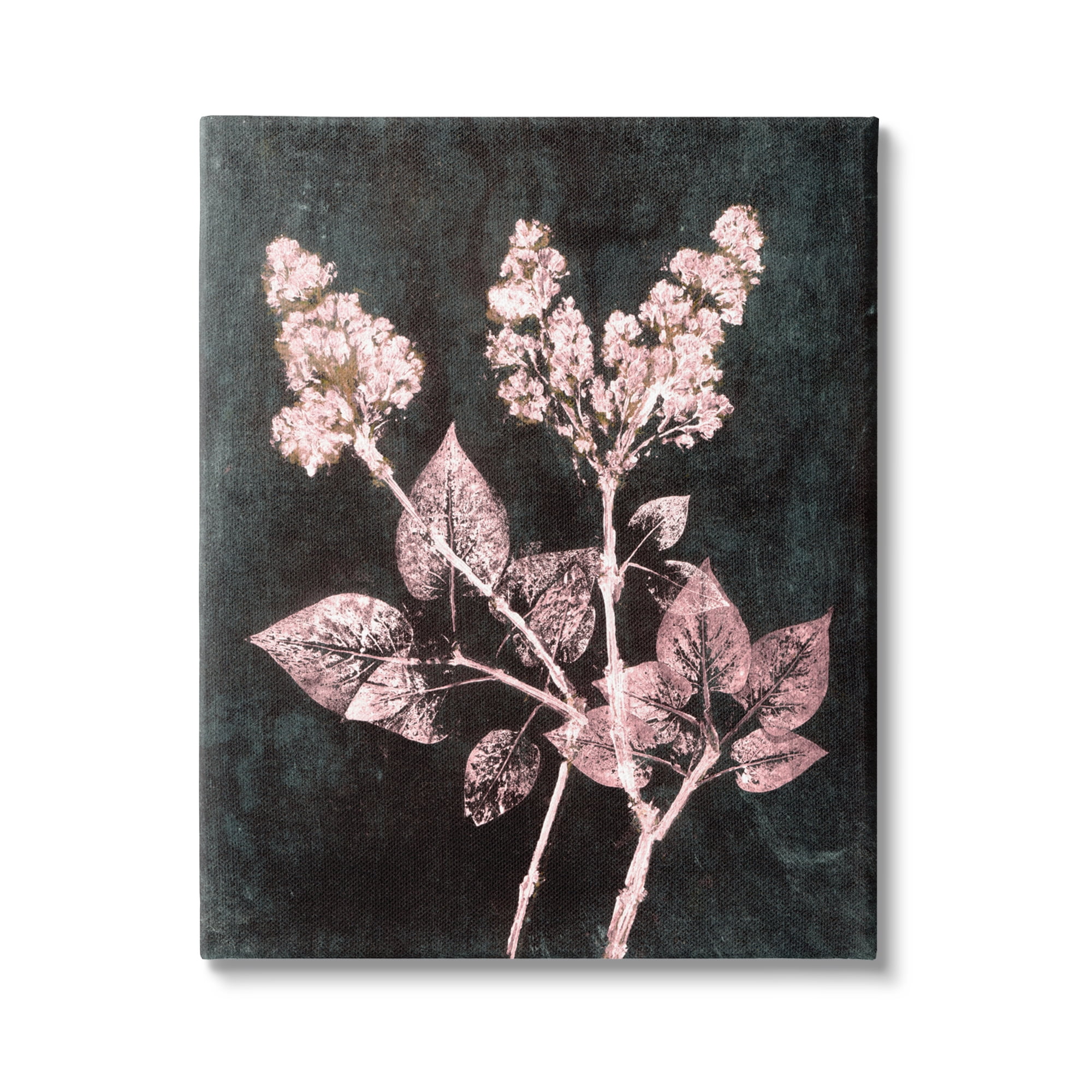 Stupell Industries Abstract Lilac Plant Botanical & Floral Painting Gallery Wrapped Canvas Print Wall Art, 30 x 40