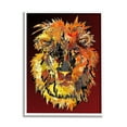 thumbnail image 1 of Stupell Industries Abstract Lion Mane Animals & Insects Painting White Framed Art Print Wall Art, 24 x 30, 1 of 9
