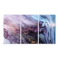 thumbnail image 1 of Stupell Industries Abstract Liquid Purple Blue Texture Painting Wall Plaque by Leticia Herrera, 3 Piece, 11" x 17", Wall Plaque, 1 of 6