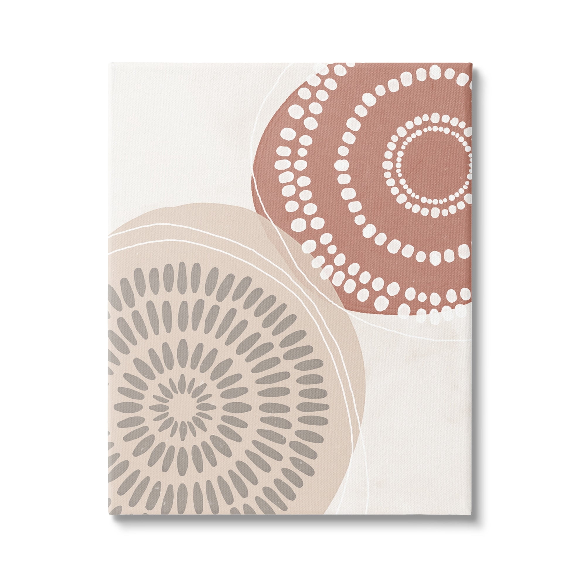 Stupell Industries Abstract Mandala Illustration Geometric Dotted Mushroom,16 x 20, Design by Nina Blue