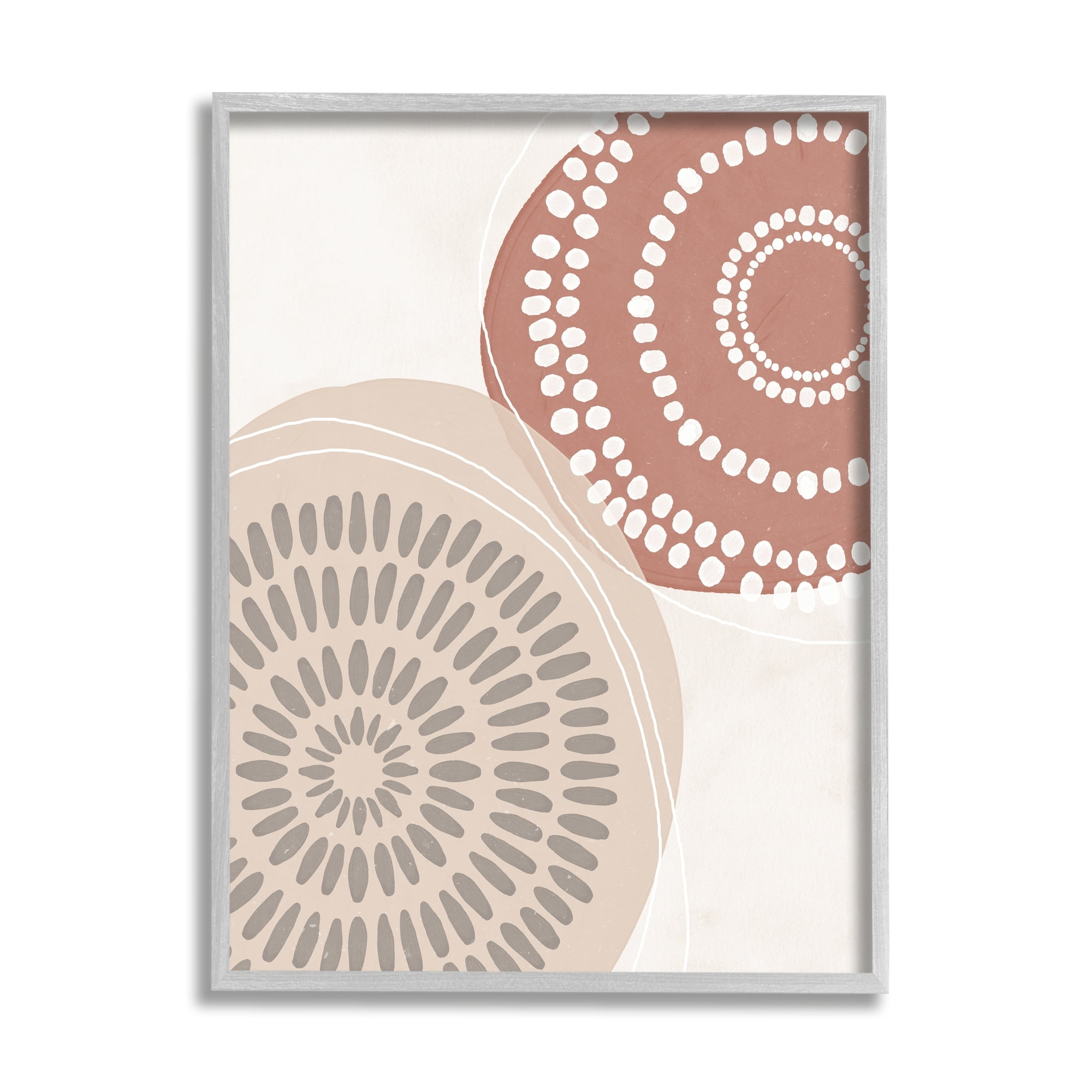 Stupell Industries Abstract Mandala Illustration Geometric Dotted Mushroom,16 x 20, Design by Nina Blue
