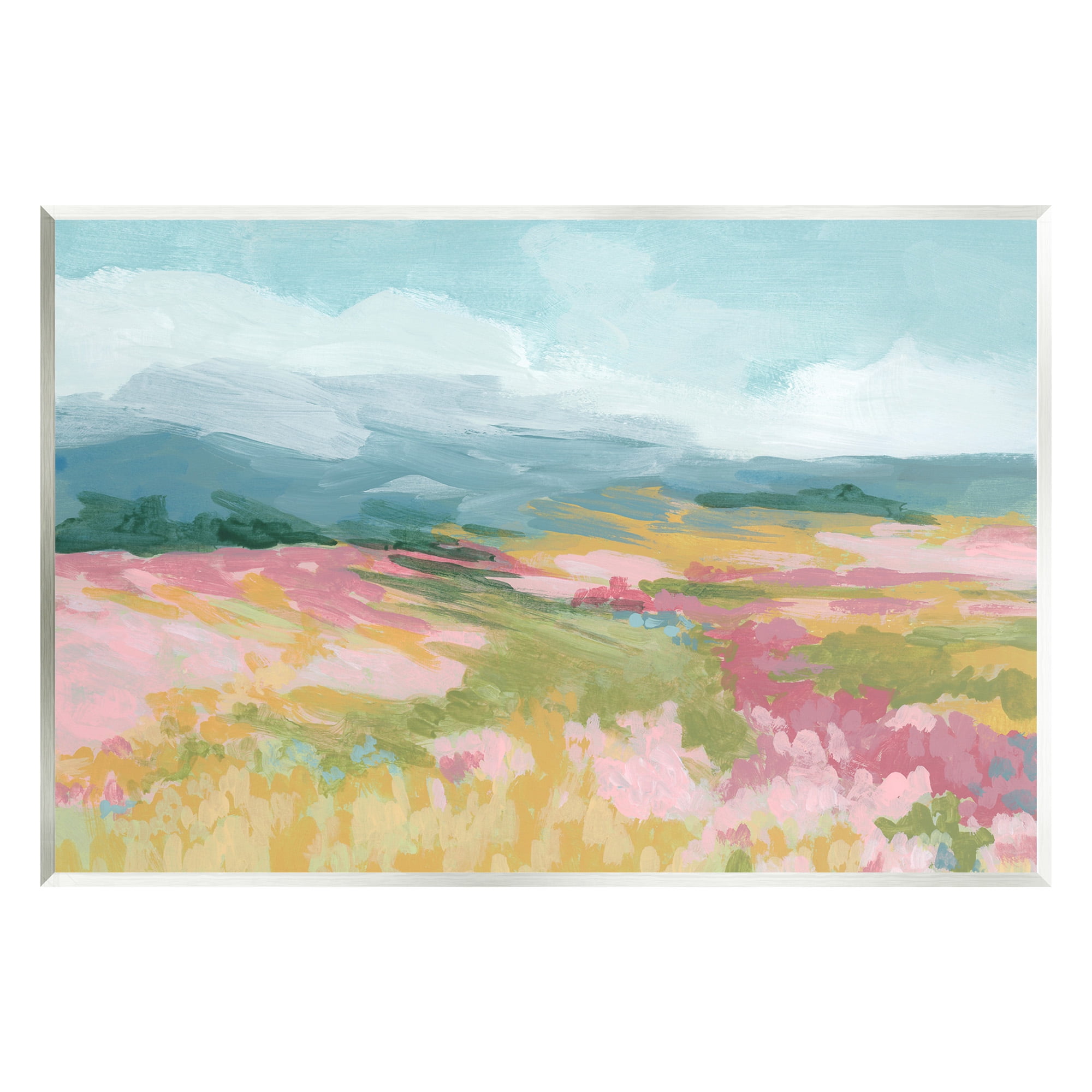 Stupell Industries Abstract Meadow Flowers Landscape Painting Unframed Art Print Wall Art, 15 x 10