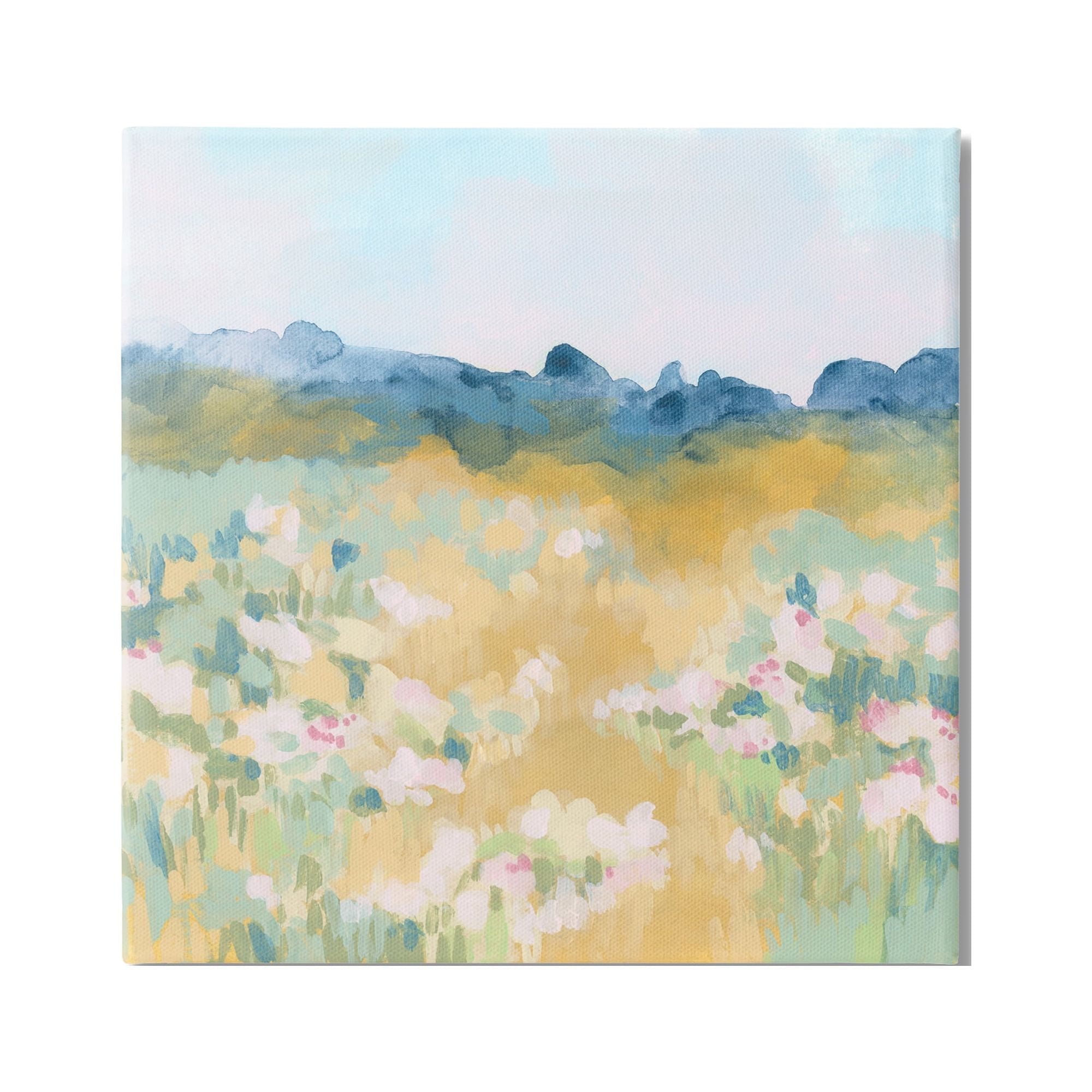 Stupell Industries Abstract Meadow Flowers Nature Painting Gallery Wrapped Canvas Print Wall Art, 30 x 30
